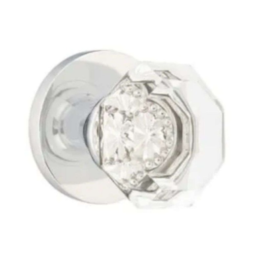 Emtek C5059OT-US26 Crystal Series Old Town Clear Crystal Grade 2 Knobset