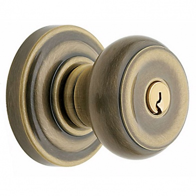 Baldwin 5210-050-Entr Colonial Exit Knob With Classic Rose
