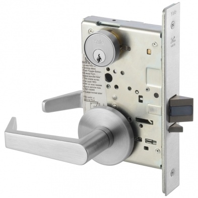 Yale Aur8805fl-626 Mortise Storeroom Lock, Aur Trim