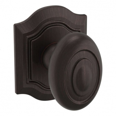 Baldwin 5077.112-Idm Estate Half Dummy Knob W-R027 Rose