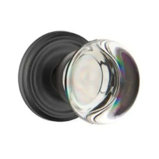 Emtek C5057PC-US19 Crystal Series Providence Crystal Grade 2 Knobset