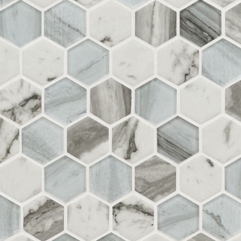 Esperanza Glass Mosaic - 2" Hexagon - Glossy