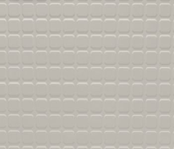 Johnsonite Mist Raised Square Solid Color Rubber Tile - Textured