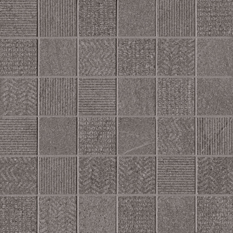 Nextone Dark Porcelain Mosaic - 2" X 2" - Natural