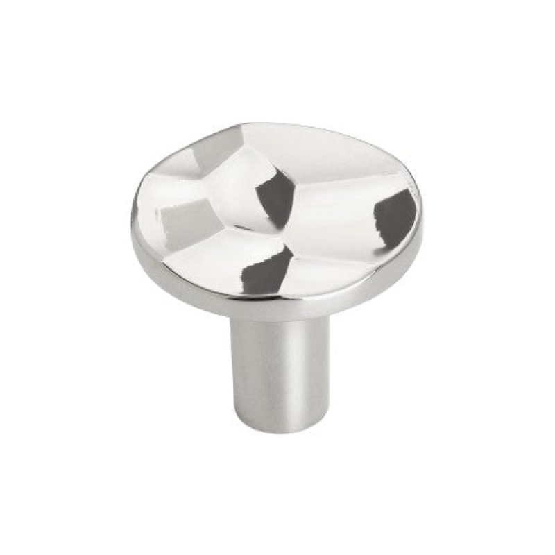 Kamari Zinc Cabinet Knob - Polished Nickel