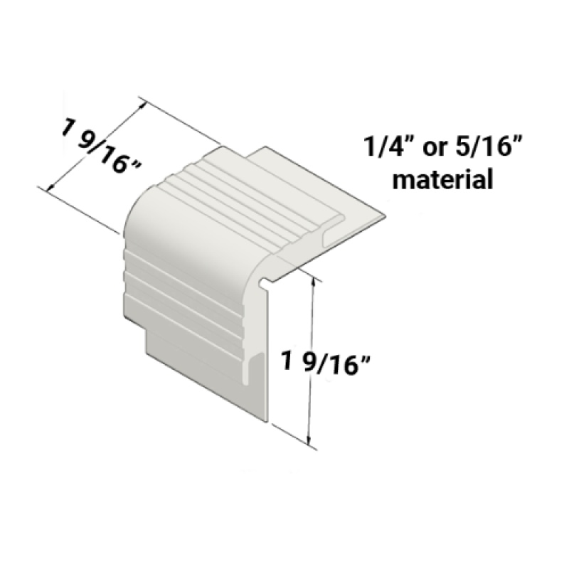 Johnsonite Icicle Vinyl Moulding / Trim