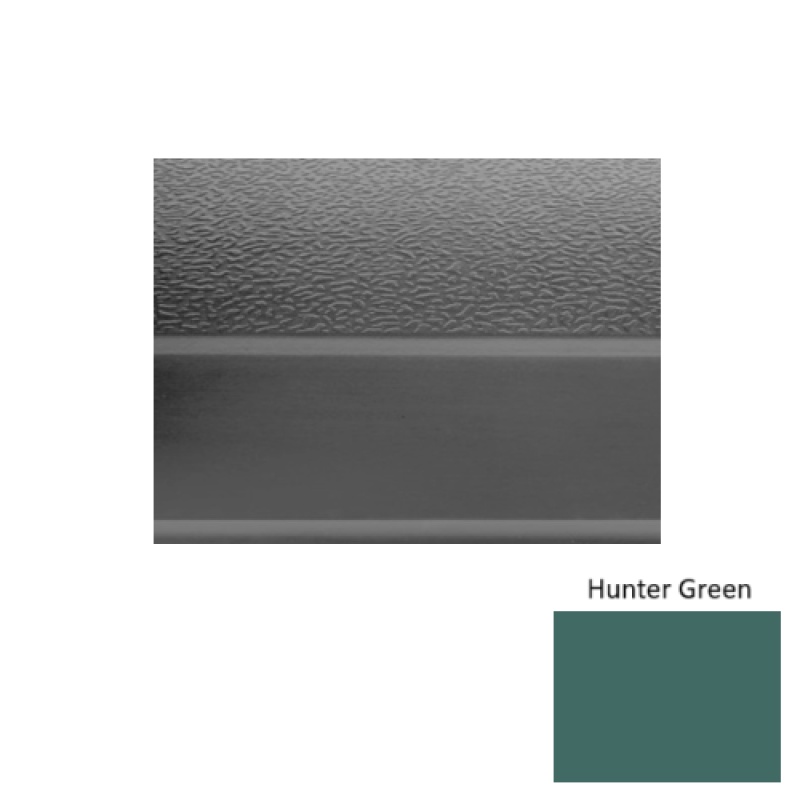 Solid 93 Hunter Green Textured Rubber (Sq) Stair Tread - Textured