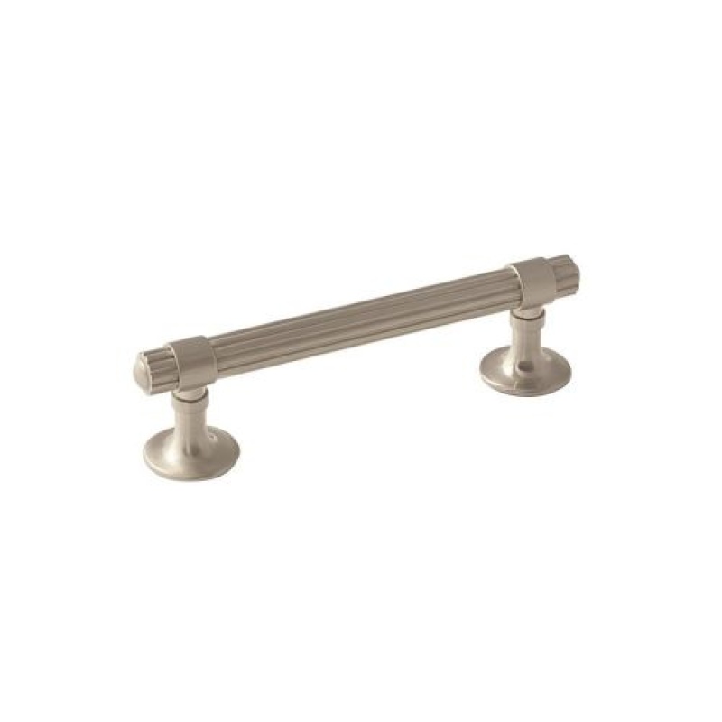 Sea Grass Zinc Bar Cabinet Pull - Satin Nickel