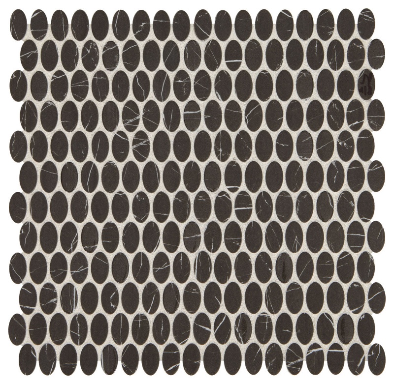 Statuette Night Shade Glass Mosaic - Oval - Matte