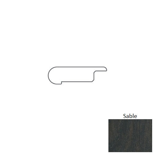 Sable Hardwood Overlap Stairnose, 3" x 78"