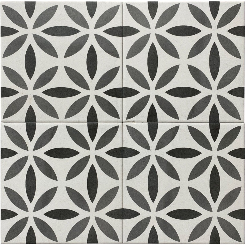 Aquarel Deco Antares Grigio Porcelain Tile - Matte - 6" X 6"