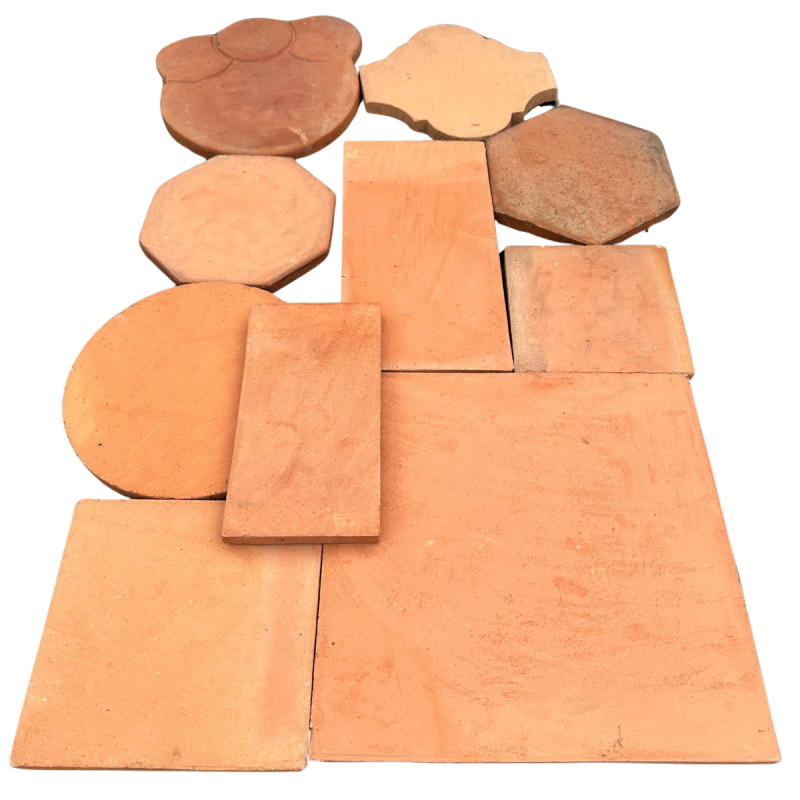 Terracotta Hexagon Clay Paver - Matte - 12" X 12" Hexagon