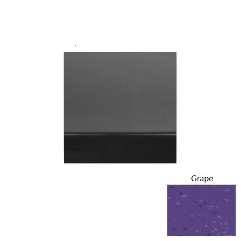 Symmetry 70 Grape Light Duty Rubber (Sq) Stair Tread - Smooth