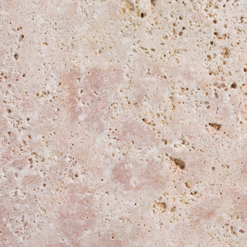 Farini Pink Travertine Paver - Unfilled & Honed