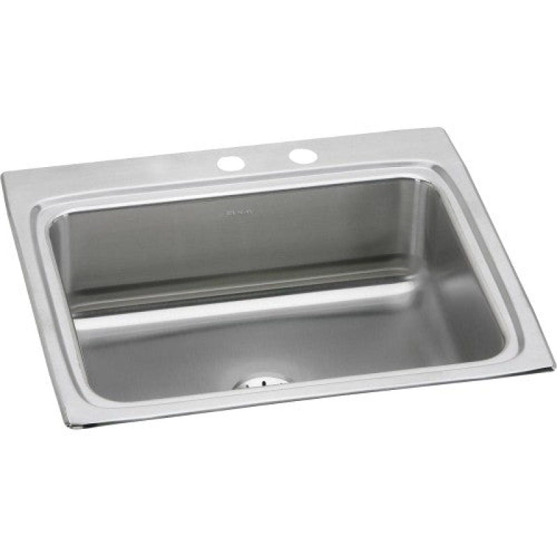 Lustertone Classic Stainless Steel Drop In Single Bowl Kitchen Sink