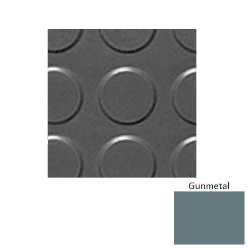 Flextones Gunmetal Rbt Radial High Profile Rubber Distinct Designs Tile - Textured - 18" X 18"