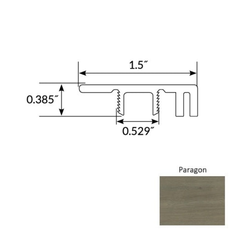 GemCore Diamond Paragon 94" End Cap Trim