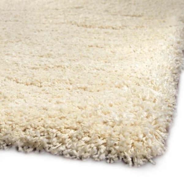 Avantgarde Fab Shag Fabsr Ivory White Polypropylene Area Rug, 8 Ft x 10 Ft