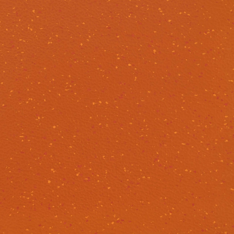Johnsonite Orange Mary Color Splash Speckled Rubber Tile - Hammered
