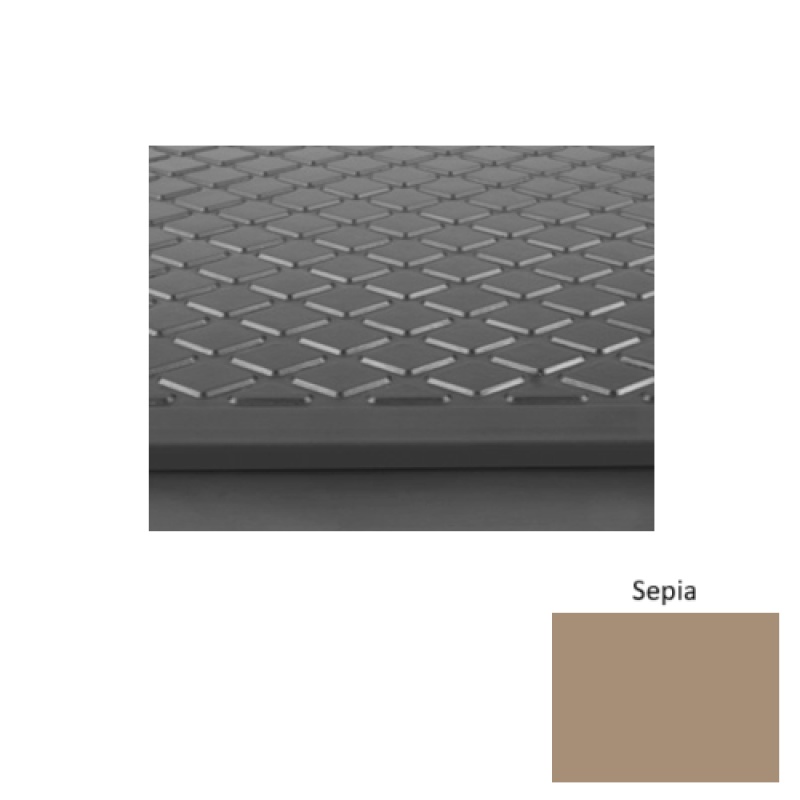 Solid 31 Sepia Diamond Rubber (Rd) Stair Tread - Textured