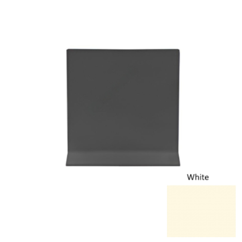 Pinnacle White Rubber Cove Wall Base