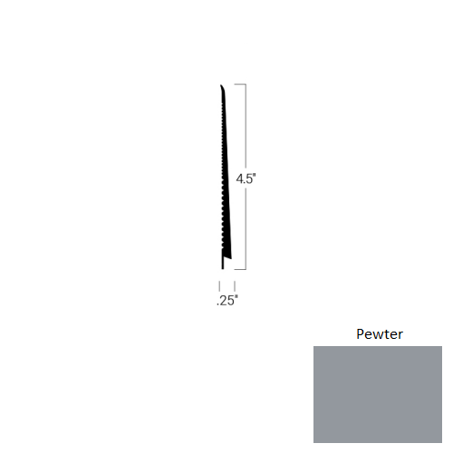 Pewter Rubber Tightlock Carpet Base