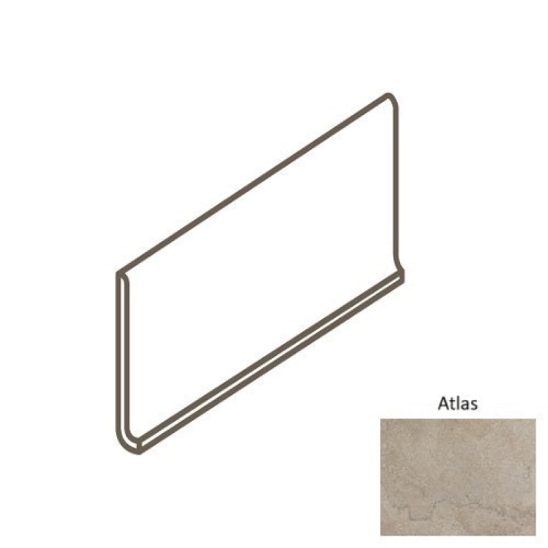 Haddonstone Atlas Porcelain Floor Trim - 6" X 12" Cove Base - Matte