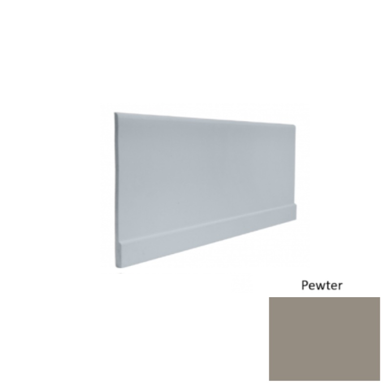 Contours #00 Simplicity Pewter Rubber Profiled Wall Base