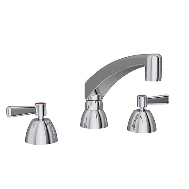Chrome Deck Mount Bathroom Faucet