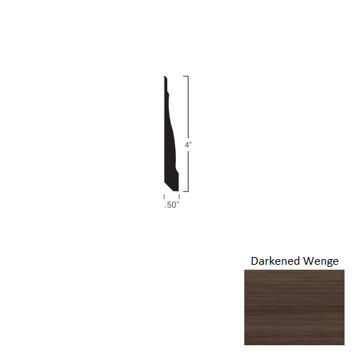 Johnsonite Darkened Wenge Rubber Masquerade Wall Base