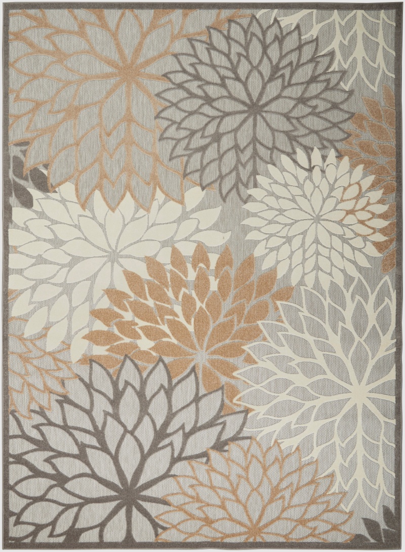 Aloha Alh05 Natural Polypropylene Tropical Area Rug