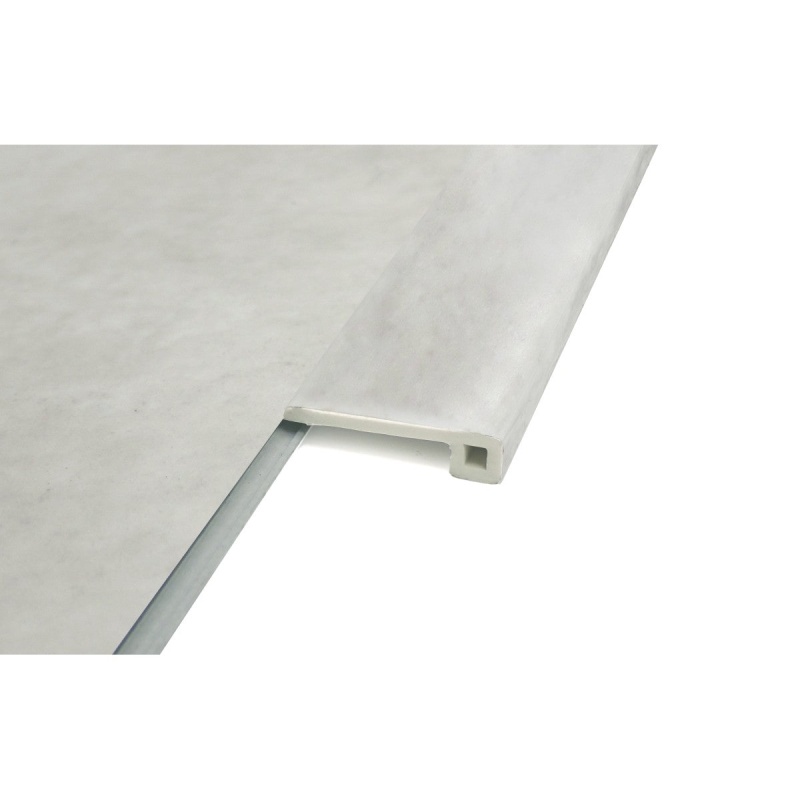 Emcore Leeds Cream Luxury Vinyl Moulding / Trim - 1" X 94" End Cap - Matte & Satin