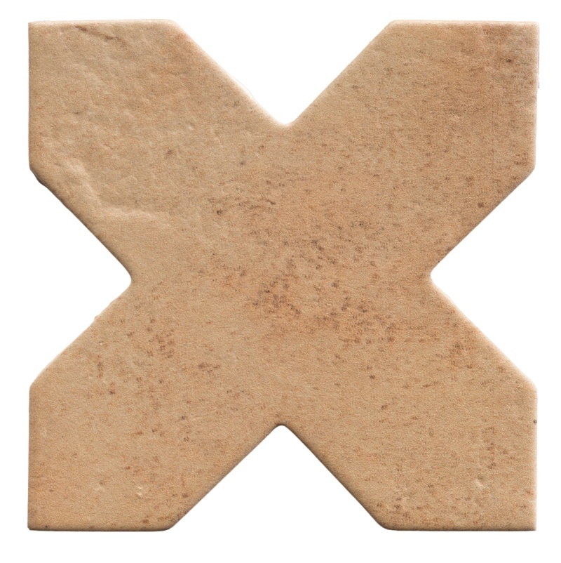Cotto Cross Porcelain Tile - Matte - 6" X 6"