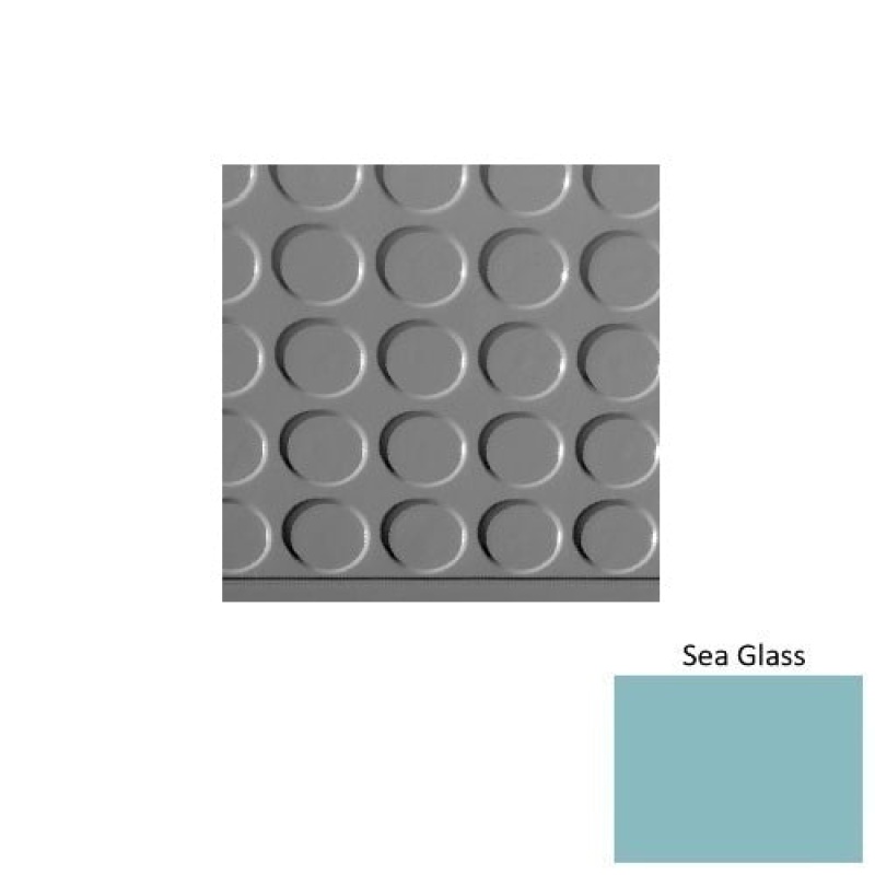 Solid 97 Sea Glass Textured Rubber Stair Tread