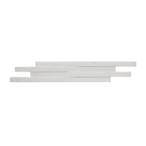 Profile Crystal White Marble Mosaic - Rhythm - Honed