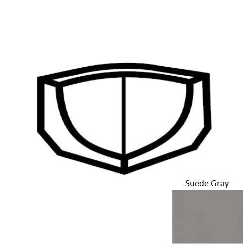 Keystones Suede Gray 1" x 1" Porcelain Cove Base Incorner Square Trim