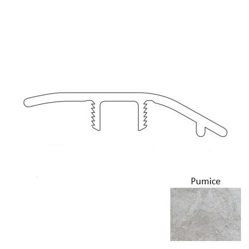 Adura Max Rectangles (Mar) Century Pumice Luxury Vinyl Moulding / Trim - 94" Reducer - Embossed