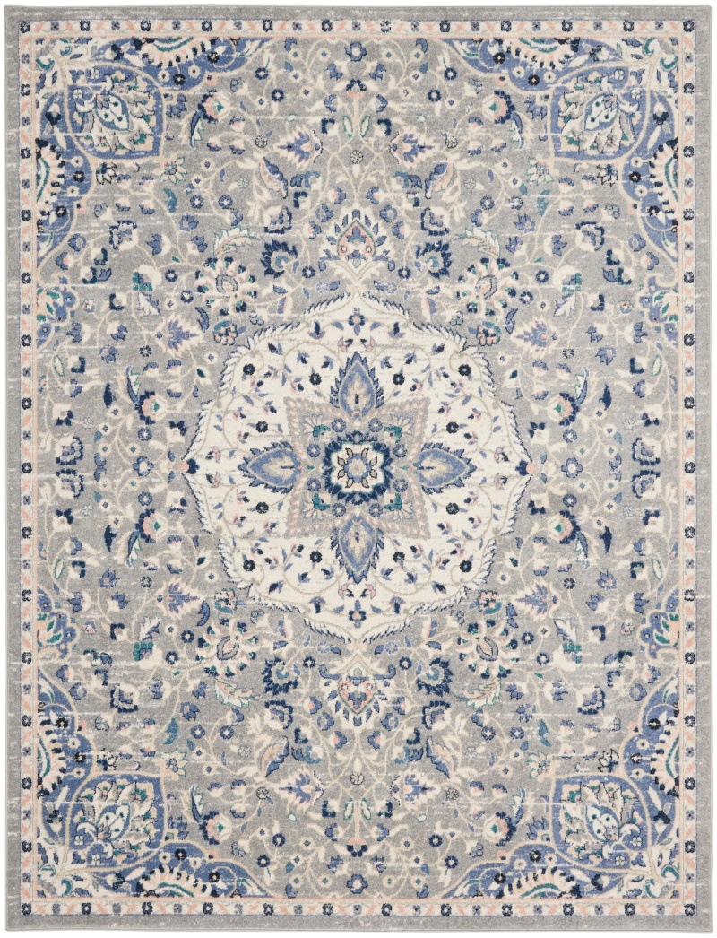 Passion Grey / Beige Polypropylene Transitional Area Rug