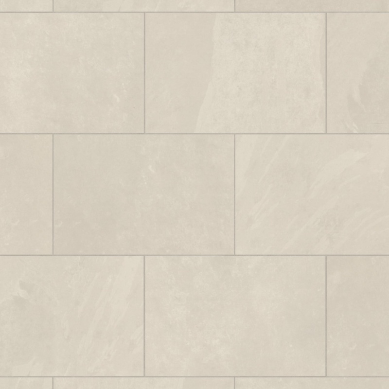 Knight Ivory Riven Slate Rigid Core Luxury Vinyl Tile - Polyurethane - 12" X 18"