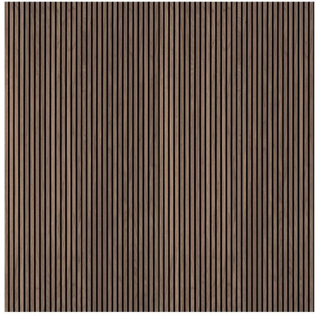 Acoustic Wood Slat Panel Tawny Wood Slat Panel - Low Gloss - 9.5" X 94.5"