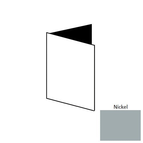 Nickel Vinyl Moulding Trim, 1/8" x 2 1/2" Outside Corner