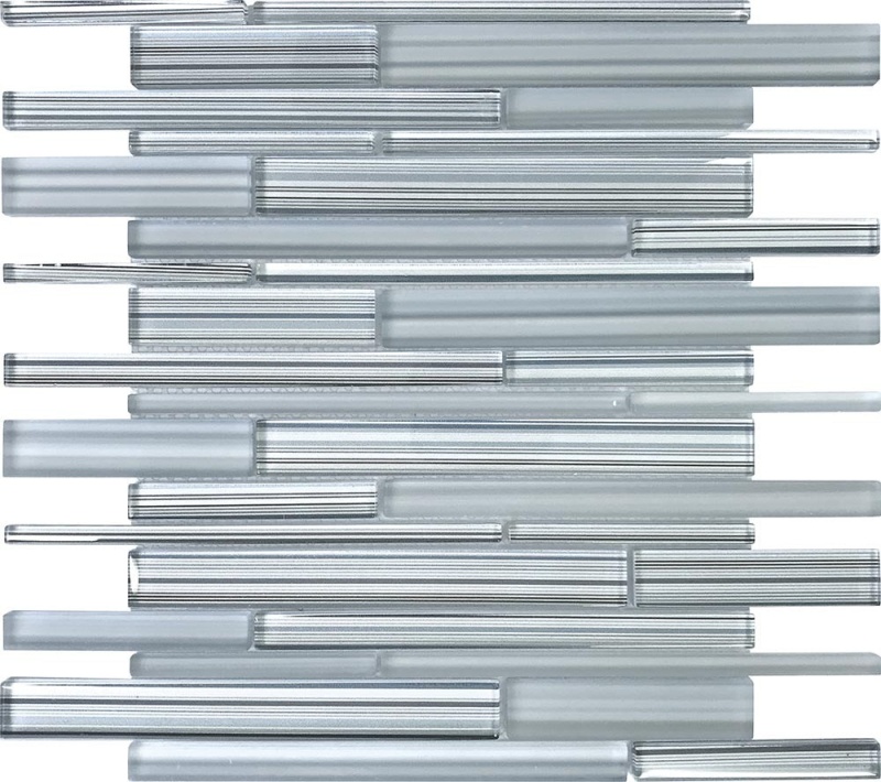 Iceland Alda Sticks Glass Mosaic - Linear - Glossy & Matte