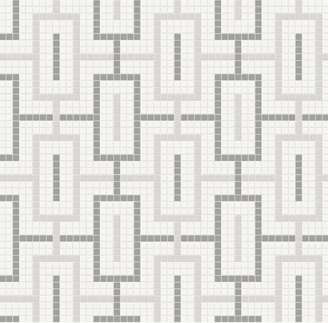 Soho Evening Blend Porcelain Mosaic - Chain Pattern - Matte