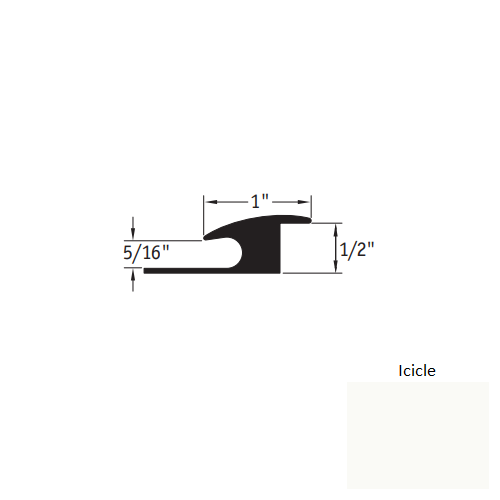 Johnsonite Icicle Vinyl Moulding / Trim