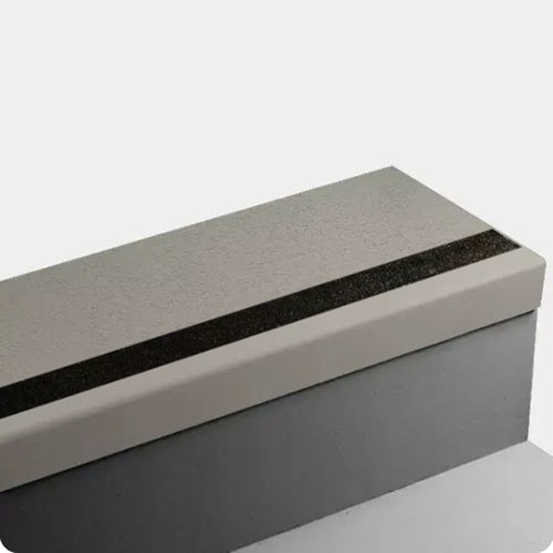Johnsonite Grizzly Rice Paper Rubber Stair Tread