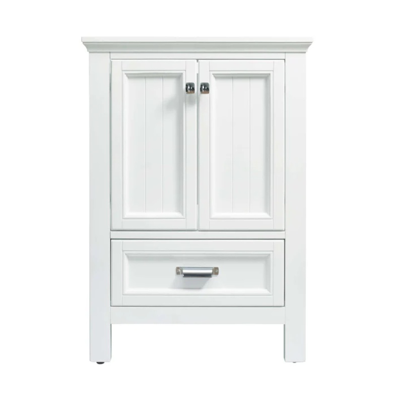 Brantley White Wood Freestanding Bathroom Vanity - 24" - White