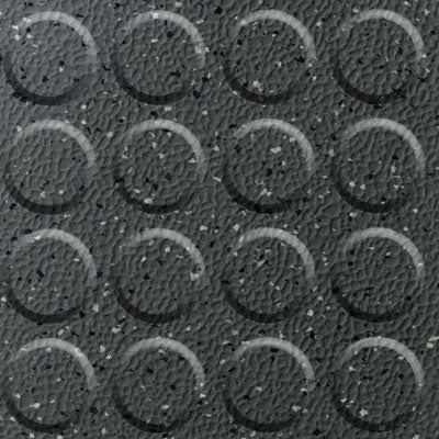 Johnsonite Tundra Raised Round Defiant Oil And Grease Resistant Rubber Tile - Textured - 24" X 24"
