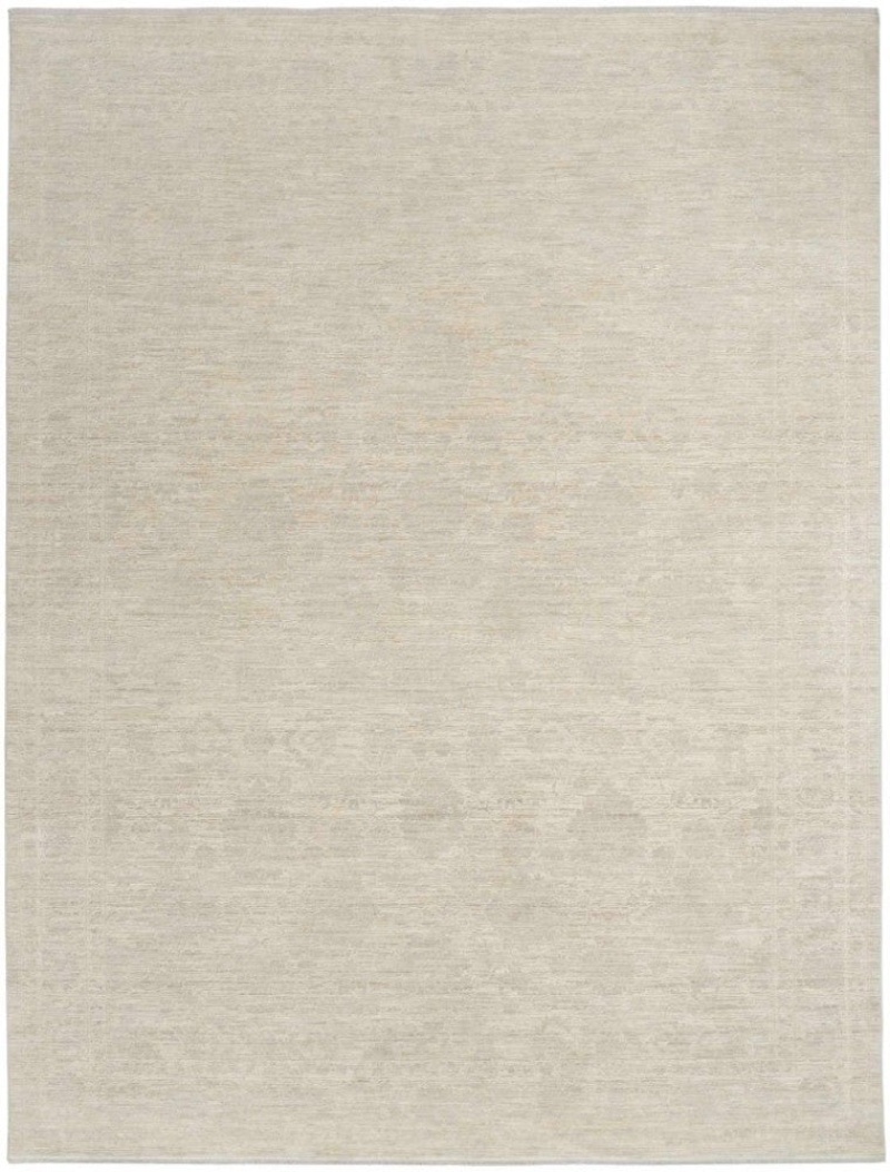 Shadows Ivory Grey Shw03 Polyester Traditional Area Rug - 6 Ft X 9 Ft - Ivory Grey