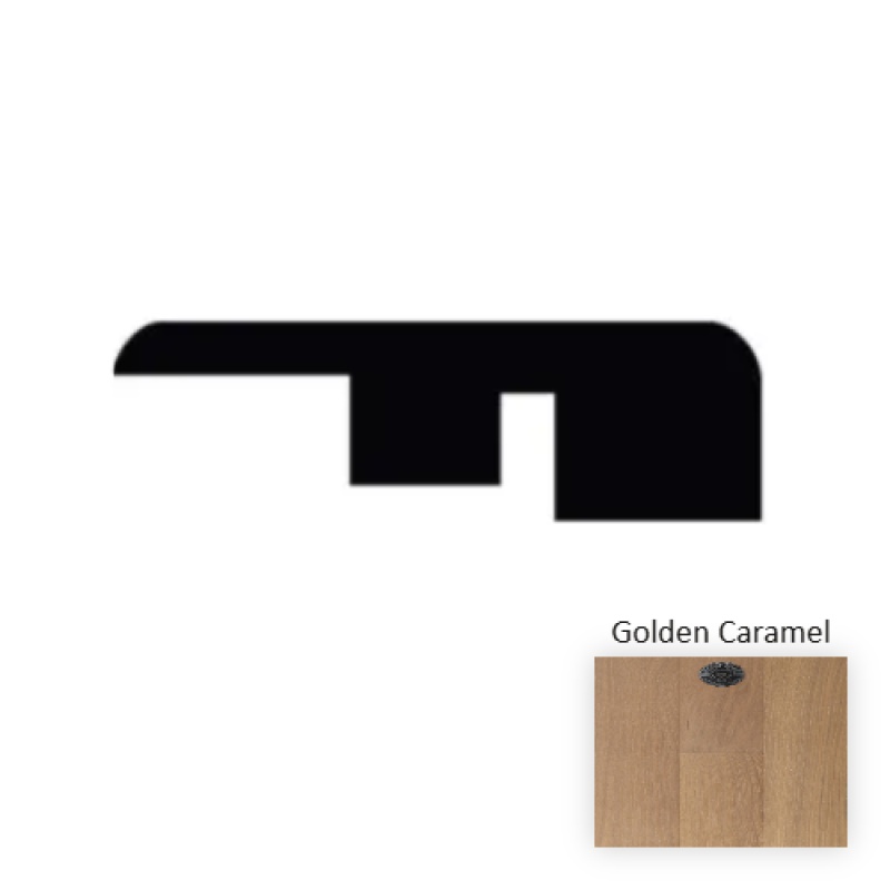 Italia Classics Genoa Golden Caramel Hardwood Moulding / Trim - 94.49" End Molding - Wire Brushed