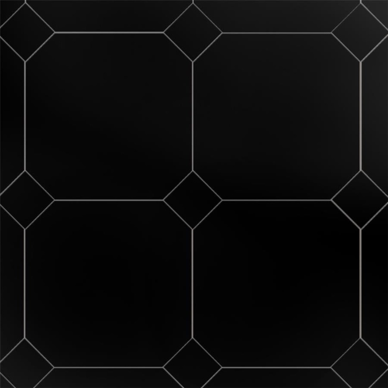 Monocolor Nero Ceramic Tile - Matte - 12 1/4" X 12 1/4"
